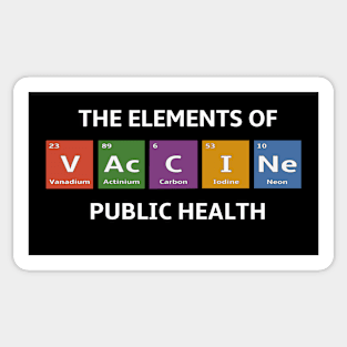 Pro Vaccine Elements of the Periodic Table Sticker